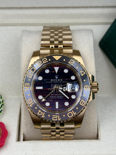 Rolex GMT-Master ll Yellow Gold Tiger iron Dial - New Release Jubilee