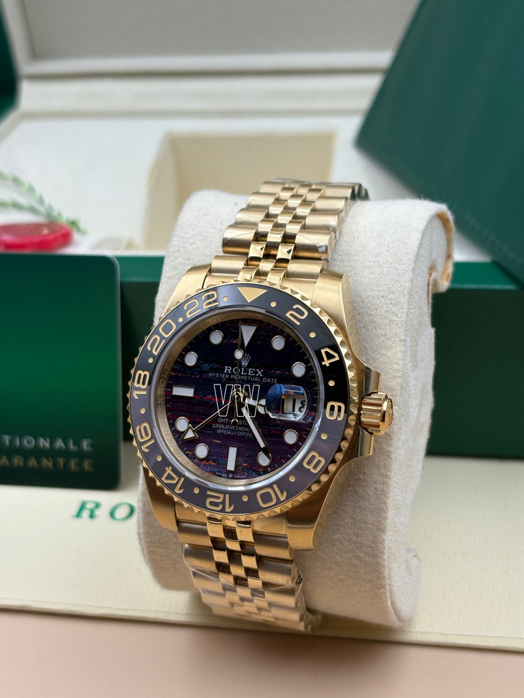 Rolex GMT-Master ll Yellow Gold Tiger iron Dial - New Release Jubilee