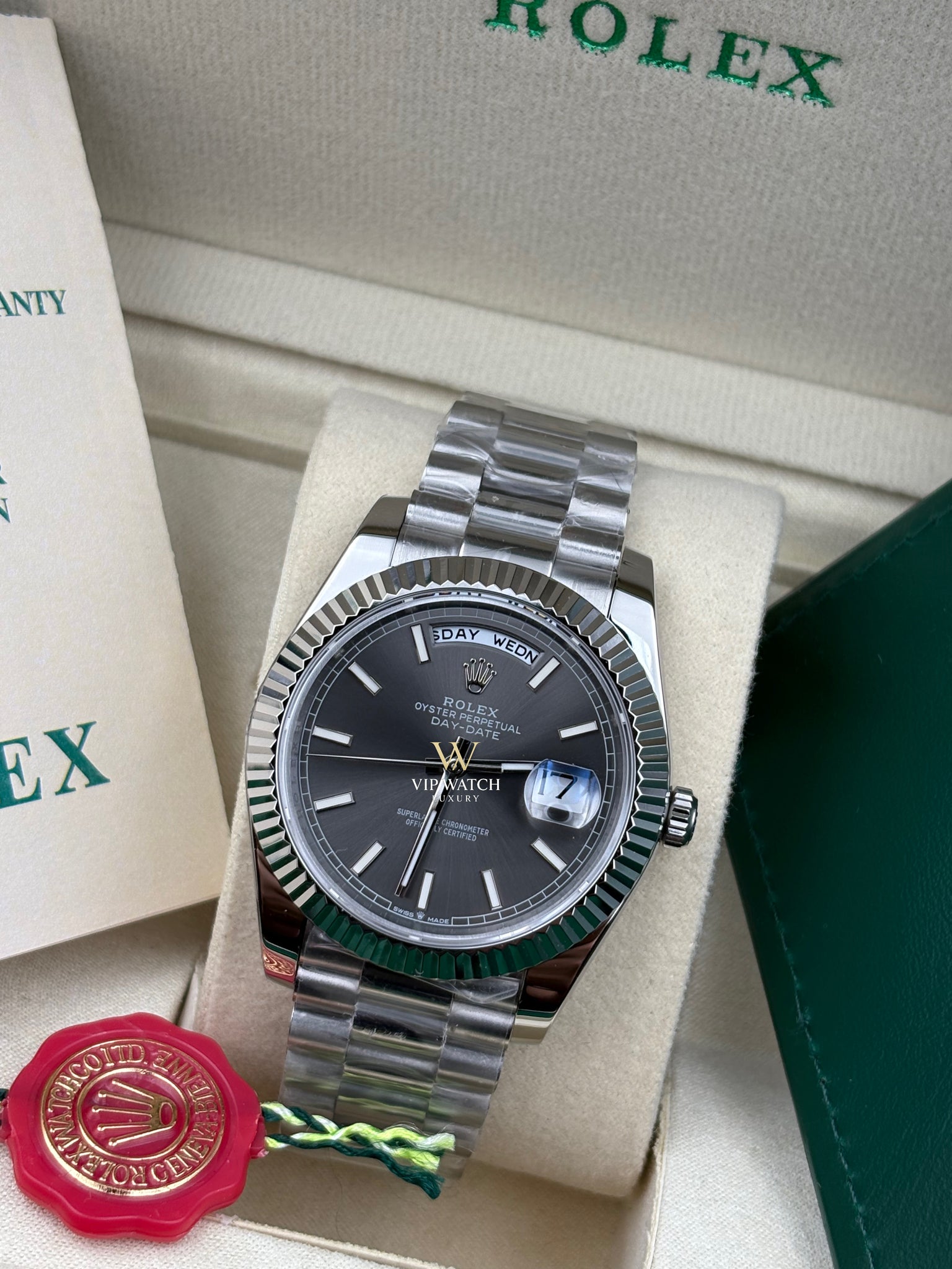 Day-Date Grey Dial 40mm President