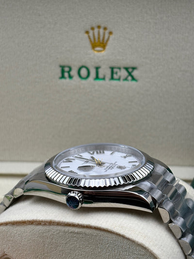 Rolex Day-Date 40mm White Gold 228239 White Roman President
