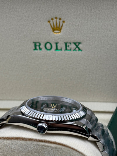 PRESIDENT DAY-DATE 18K WATCH SS BLACK ONYX DIAL 118208