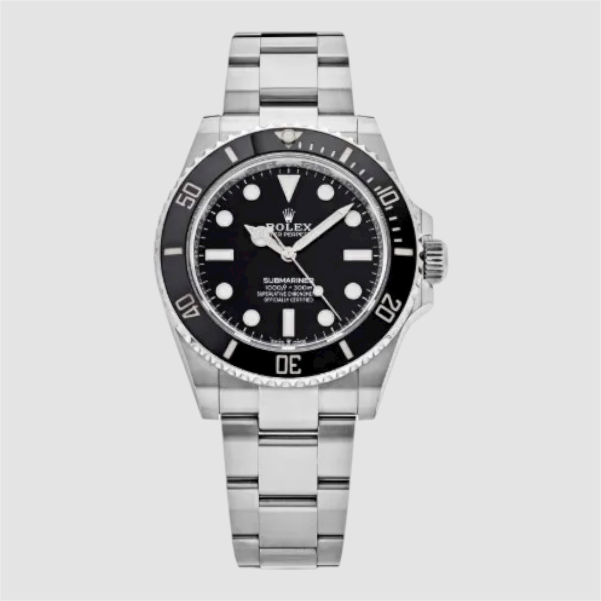 Submariner noDate SS Black Ceramic Bezel