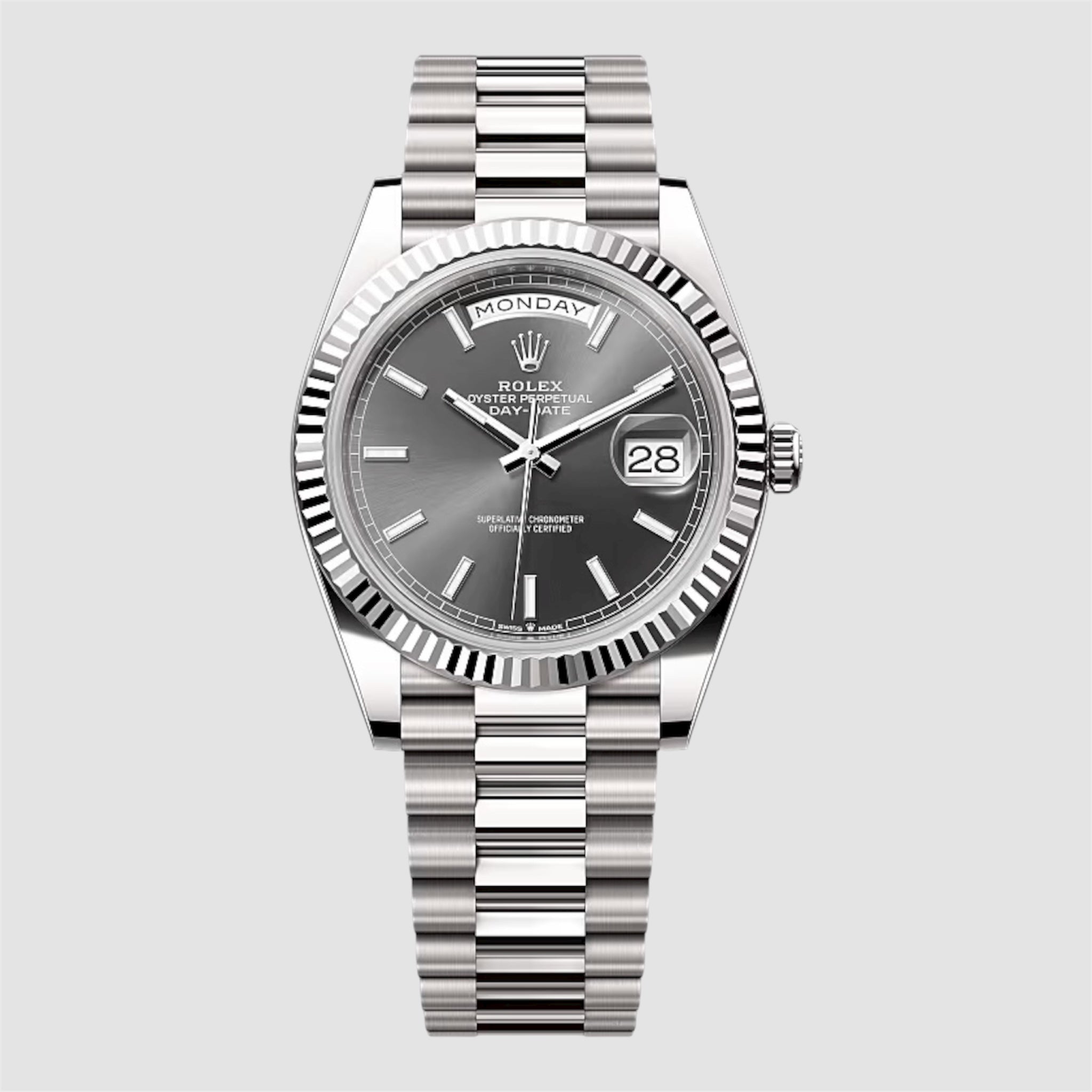 Day-Date Grey Dial 40mm President