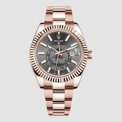 Rolex Sky dweller Rose gold Black dial