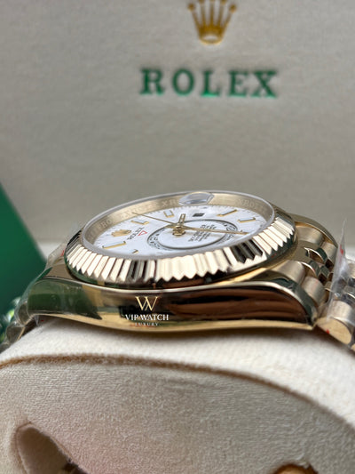 SKY-DWELLER GOLD WHITE DIAL