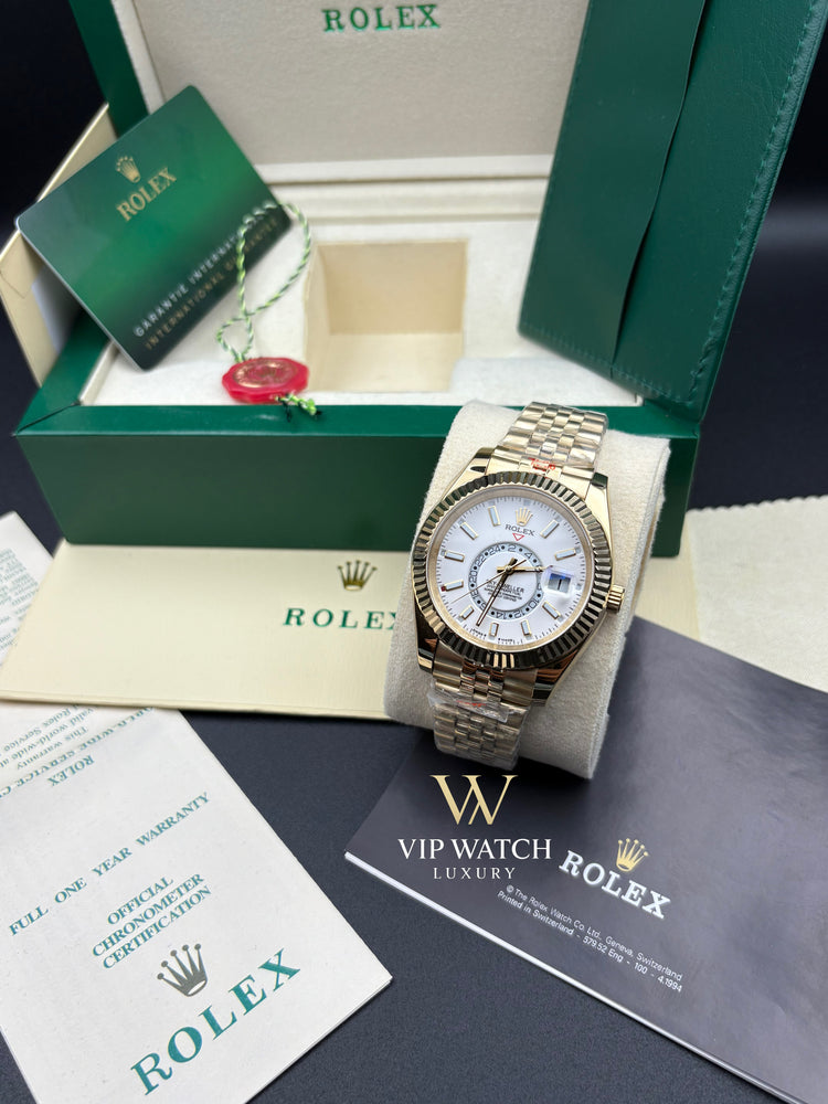 SKY-DWELLER GOLD WHITE DIAL