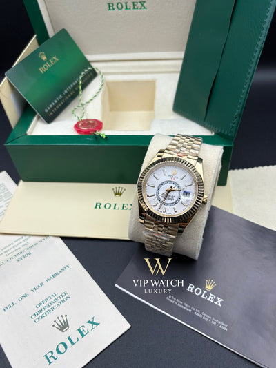 SKY-DWELLER GOLD WHITE DIAL