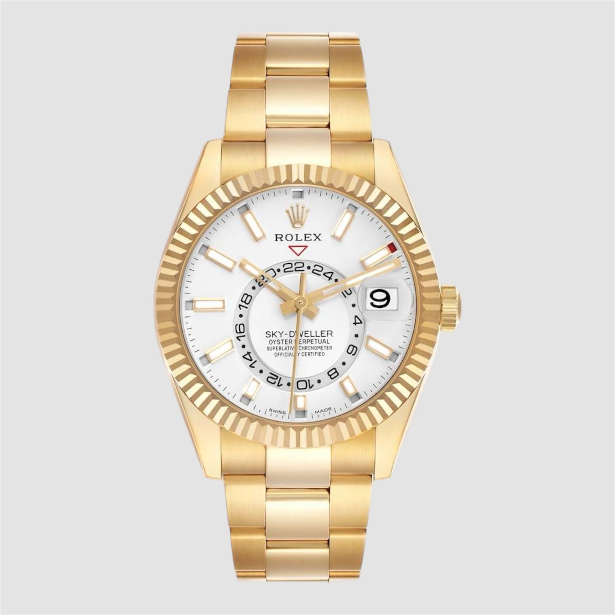 SKY-DWELLER GOLD WHITE DIAL
