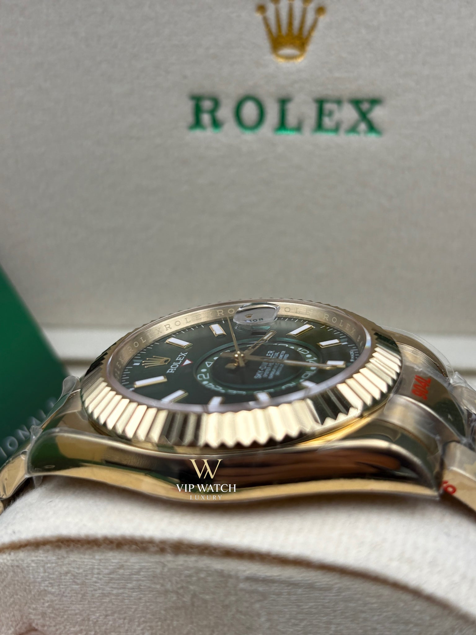 SKY-DWELLER GOLD Green Dial