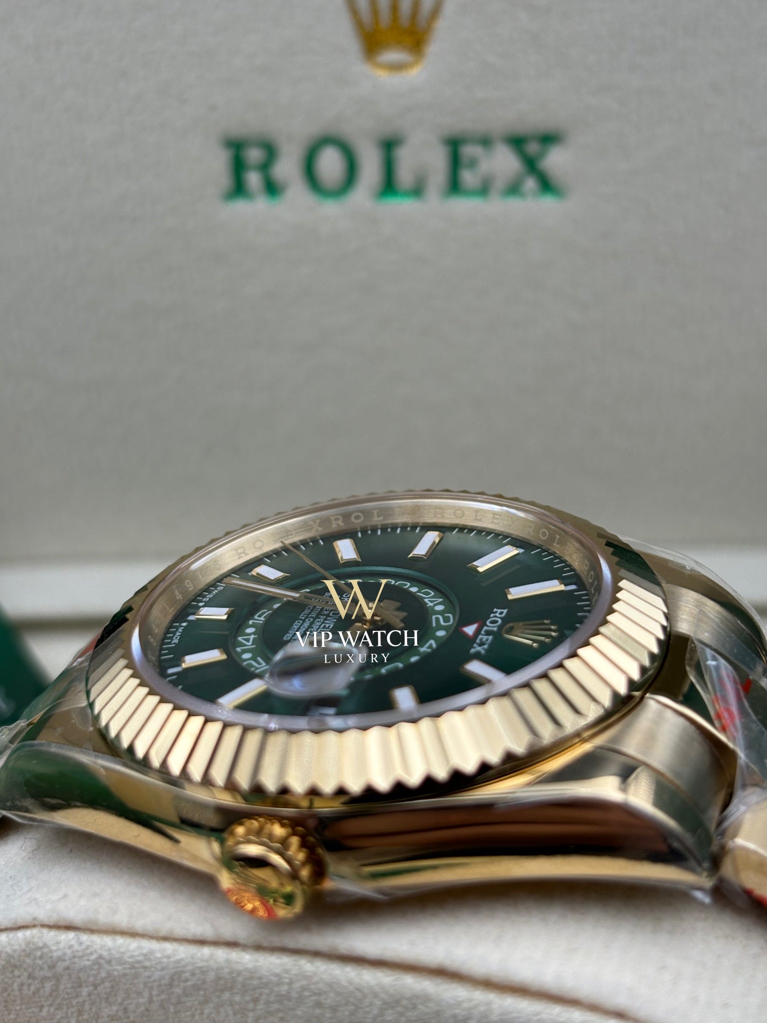 SKY-DWELLER GOLD Green Dial
