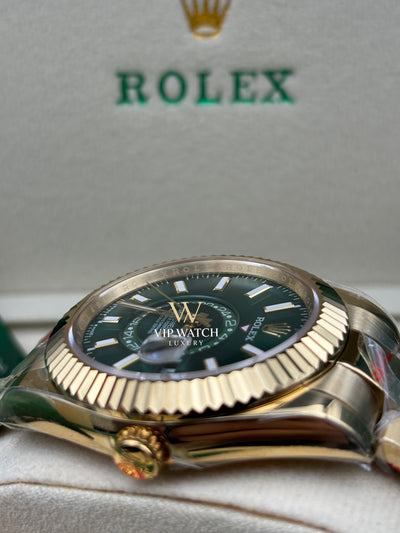 SKY-DWELLER GOLD Green Dial