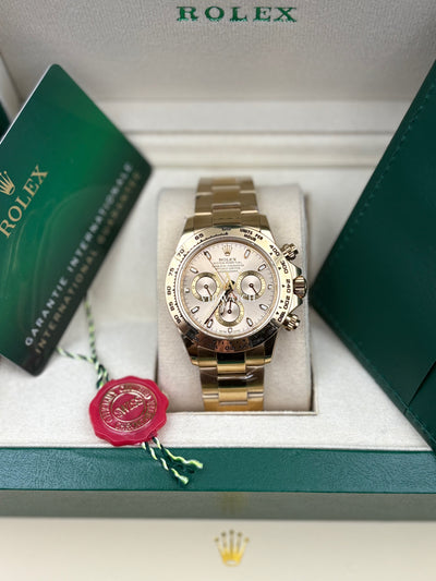 Rolex Daytona Yellow Gold Champagne Dial 40mm