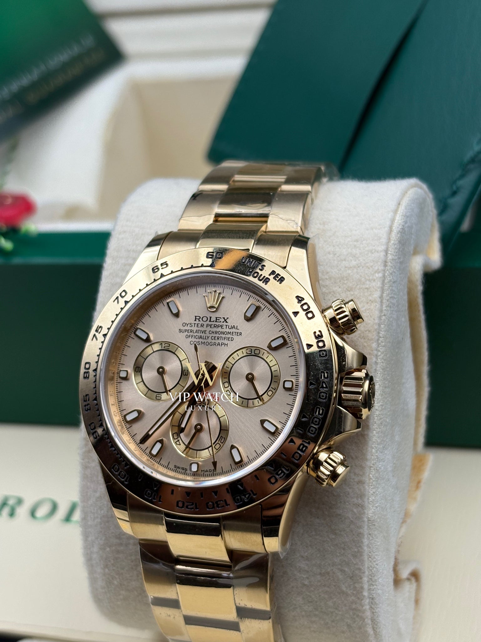 Rolex Daytona Yellow Gold Champagne Dial 40mm