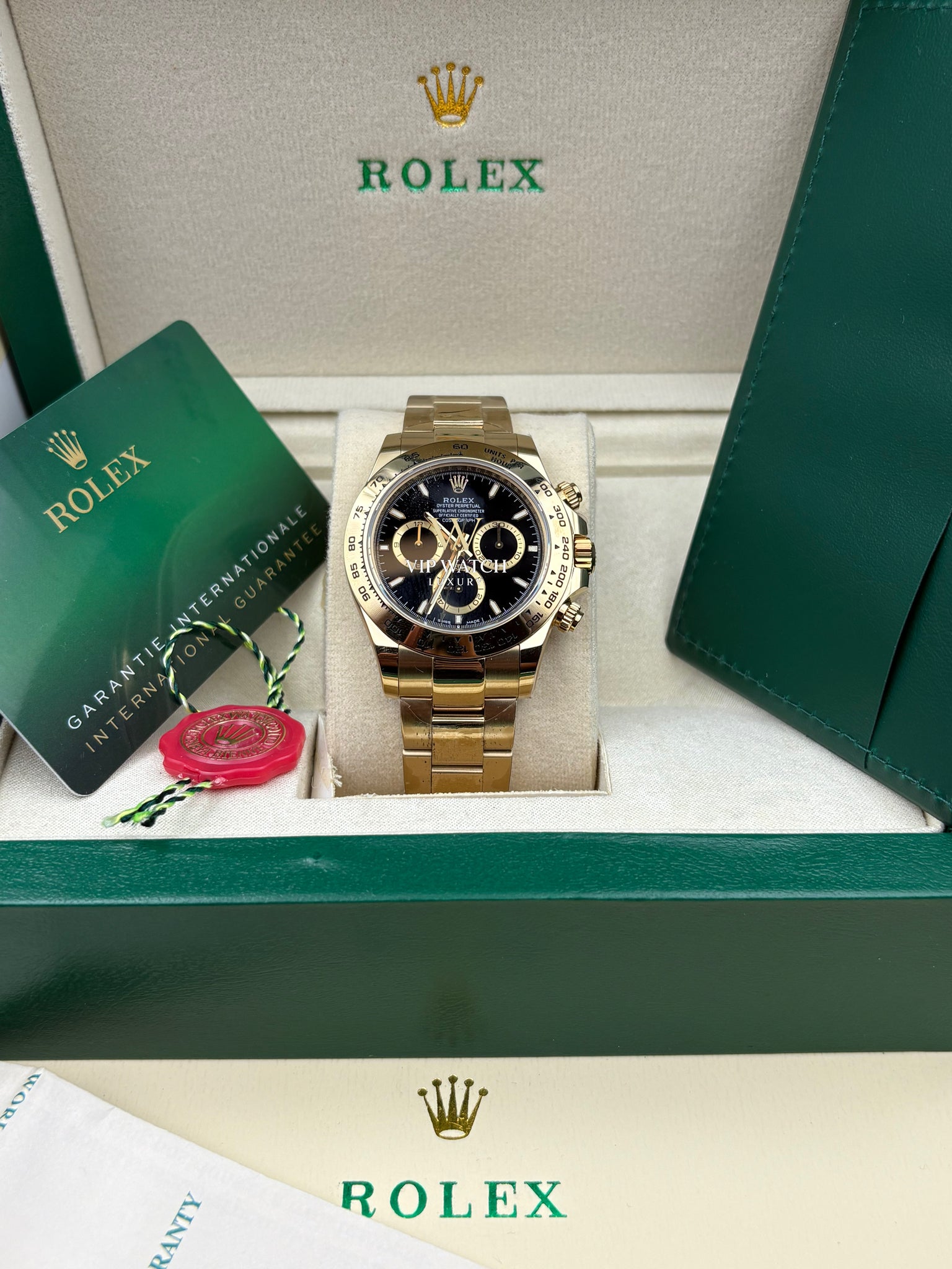 Rolex Cosmograph Daytona Yellow Gold 126508 Black Index