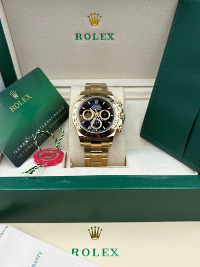 Rolex Cosmograph Daytona Yellow Gold 126508 Black Index