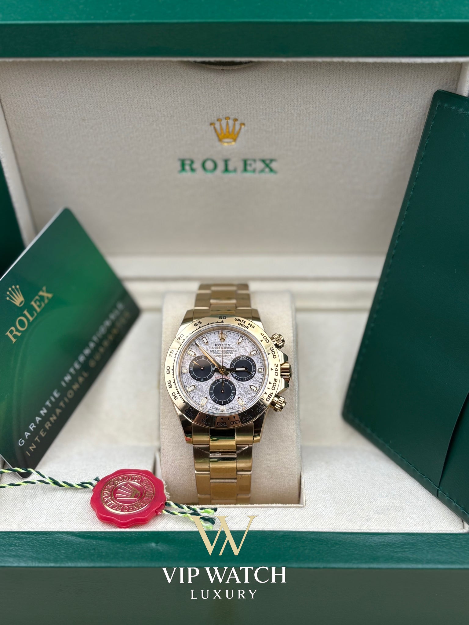 C0SM0GRAPH DAYT0NA GOLD METEORITE DIAL 40MM