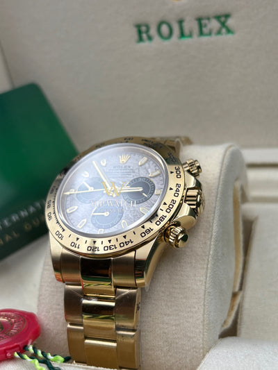 C0SM0GRAPH DAYT0NA GOLD METEORITE DIAL 40MM