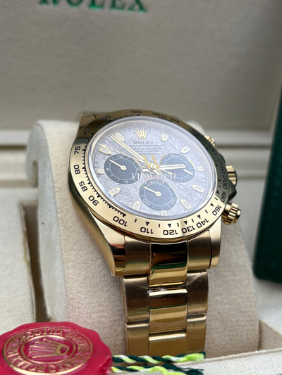 C0SM0GRAPH DAYT0NA GOLD METEORITE DIAL 40MM