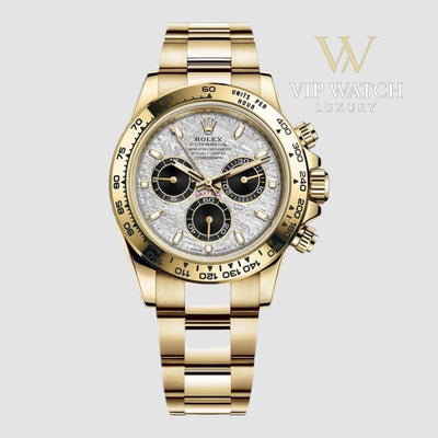 C0SM0GRAPH DAYT0NA GOLD METEORITE DIAL 40MM