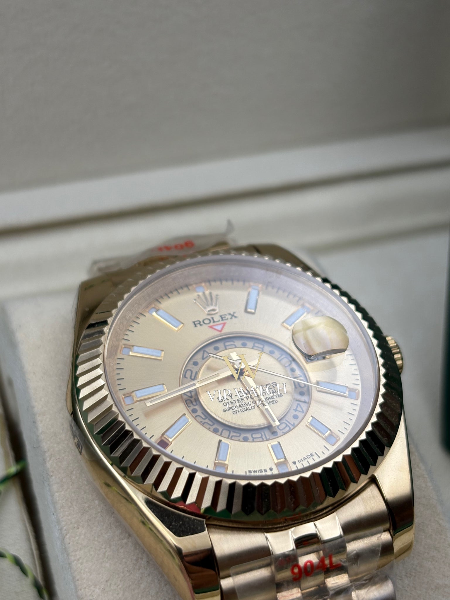 Rolex Sky-Dweller 326938 Yellow Gold Champagne Dial 42