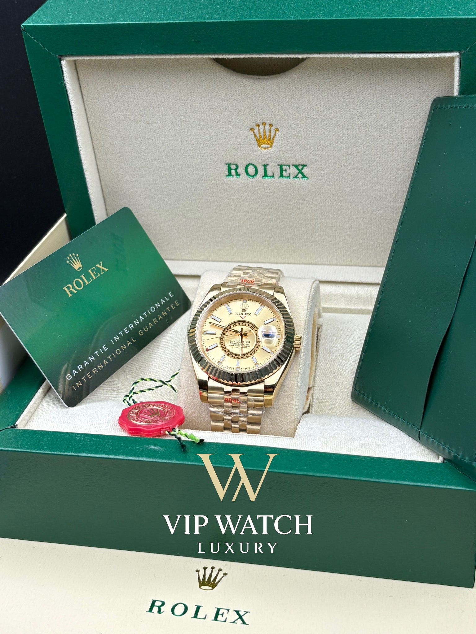 Rolex Sky-Dweller 326938 Yellow Gold Champagne Dial 42