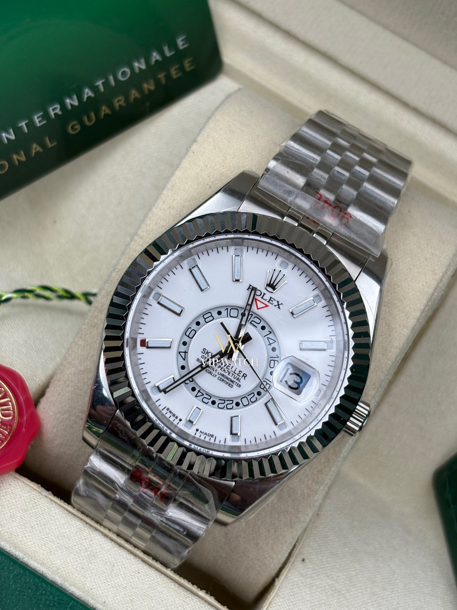 Rolex Sky Dweller Steel White Dial 42mm