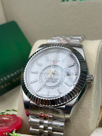Rolex Sky Dweller Steel White Dial 42mm