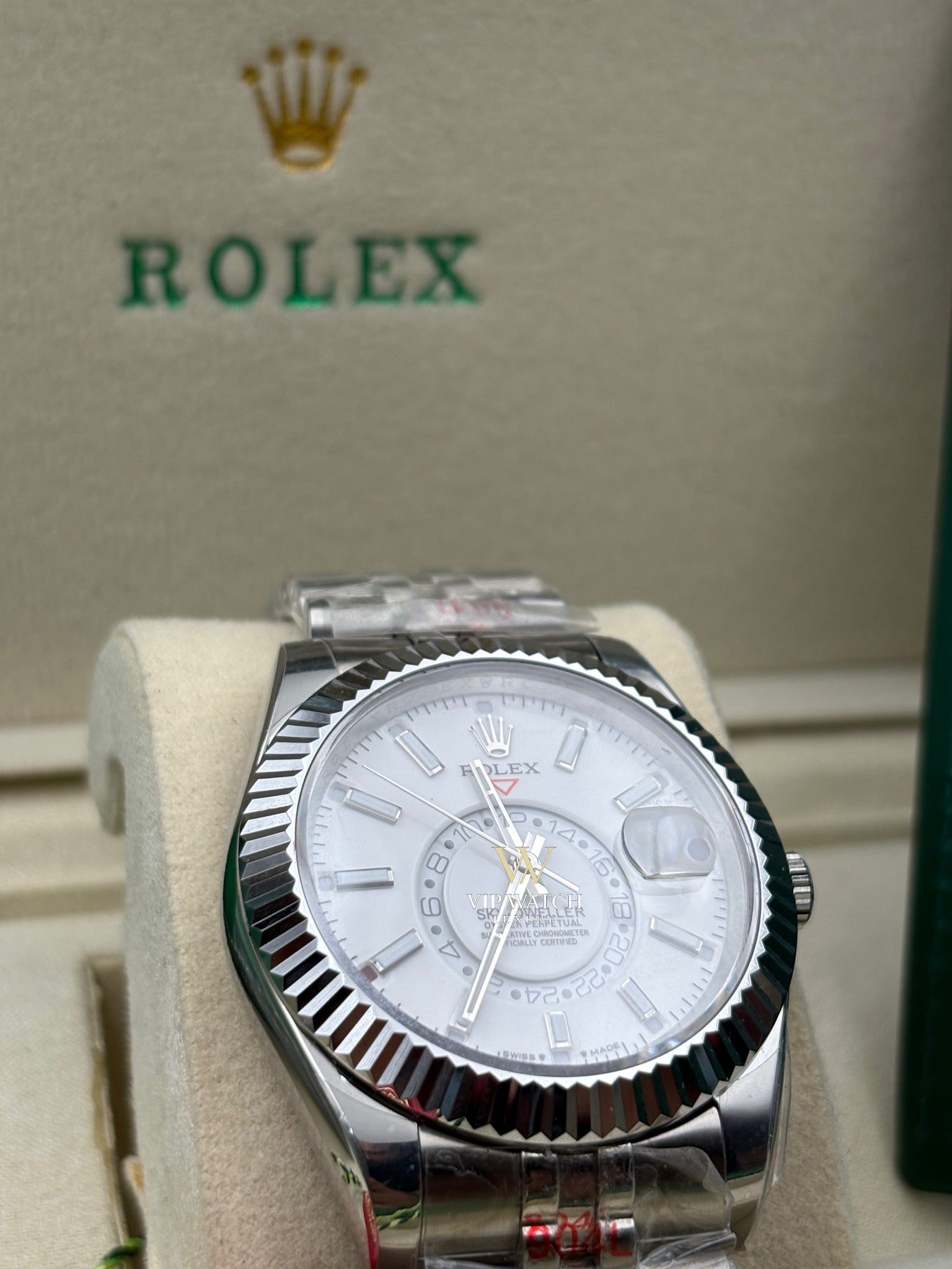 Rolex Sky Dweller Steel White Dial 42mm