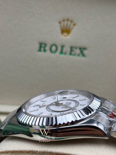 Rolex Sky Dweller Steel White Dial 42mm