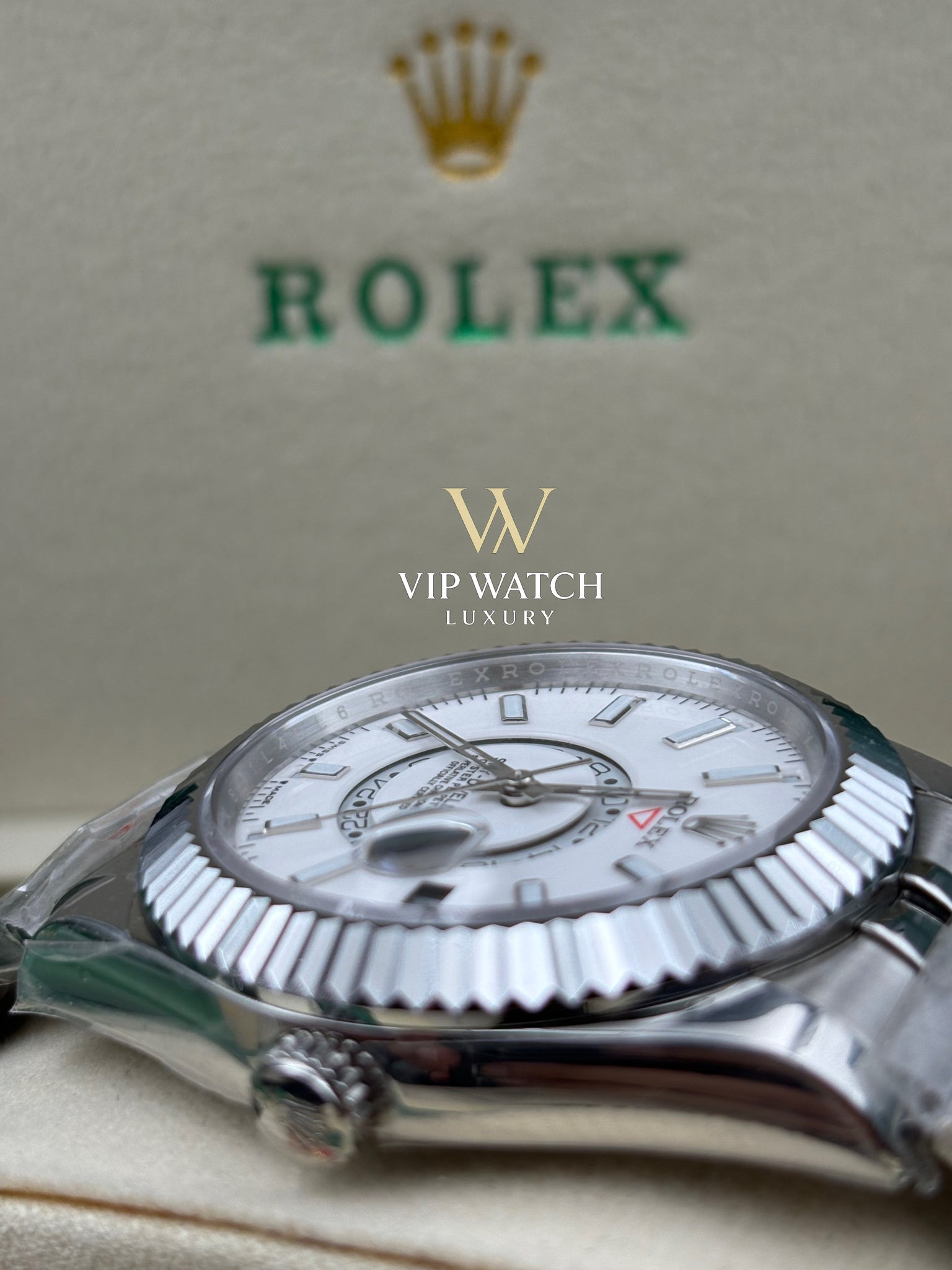Rolex Sky Dweller Steel White Dial 42mm