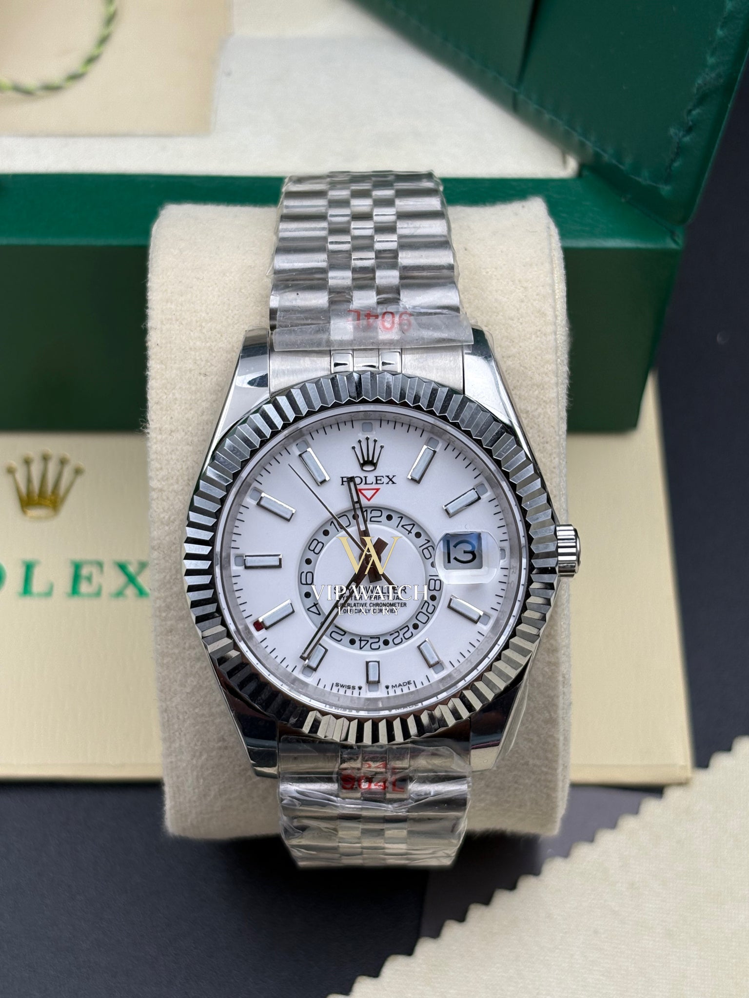 Rolex Sky Dweller Steel White Dial 42mm