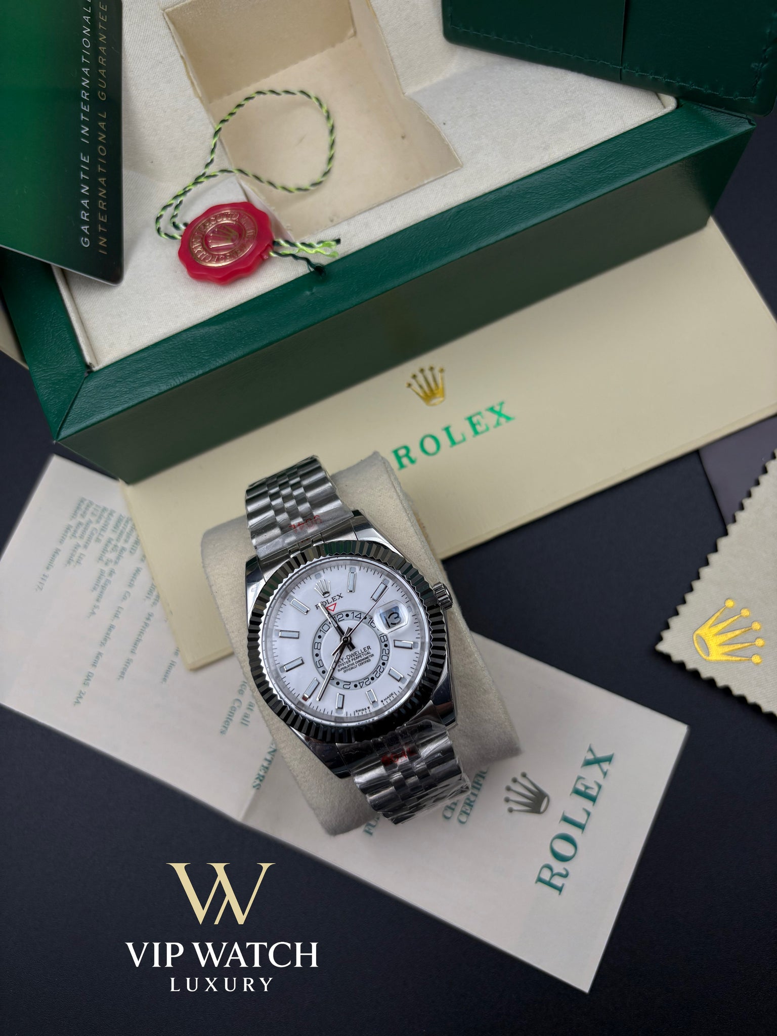 Rolex Sky Dweller Steel White Dial 42mm