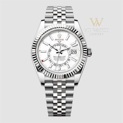 Rolex Sky Dweller Steel White Dial 42mm