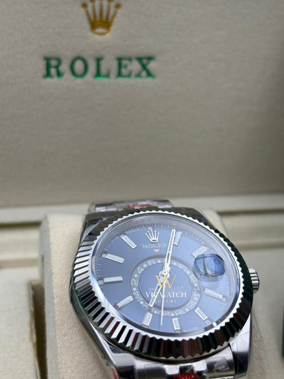 SKY-DWELLER BLUE DIAL AUTOMATIC MEN'S JUBILEE WATCH