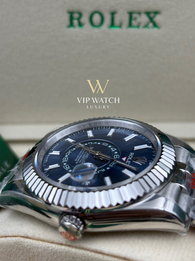 SKY-DWELLER BLUE DIAL AUTOMATIC MEN'S JUBILEE WATCH