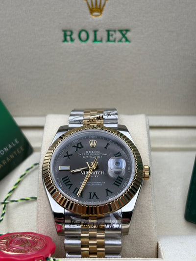 Rolex Date-Just Wimbledon Two Tone Yellow Gold Jubilee