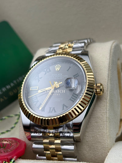 Rolex Date-Just Wimbledon Two Tone Yellow Gold Jubilee