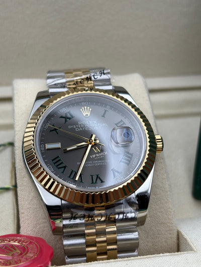 Rolex Date-Just Wimbledon Two Tone Yellow Gold Jubilee