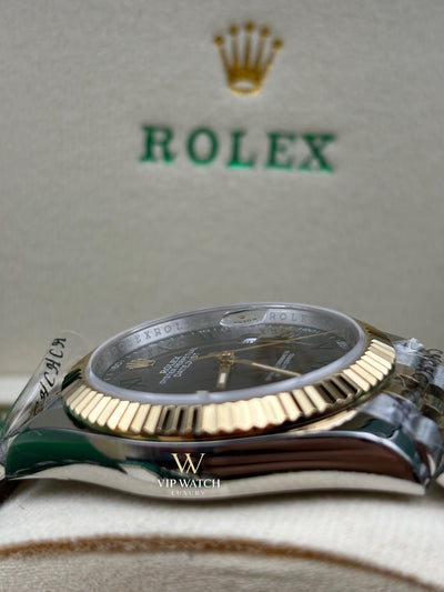 Rolex Date-Just Wimbledon Two Tone Yellow Gold Jubilee