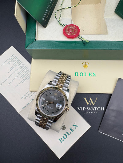 Rolex Date-Just Wimbledon Two Tone Yellow Gold Jubilee