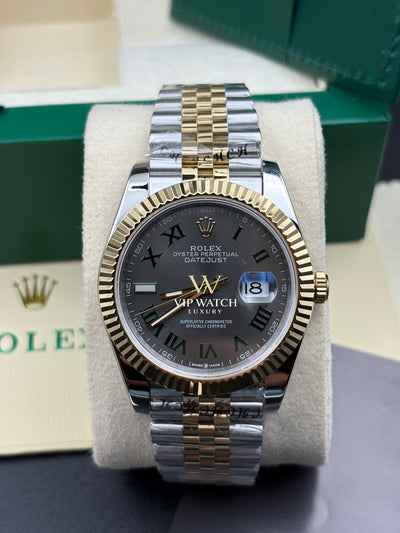 Rolex Date-Just Wimbledon Two Tone Yellow Gold Jubilee