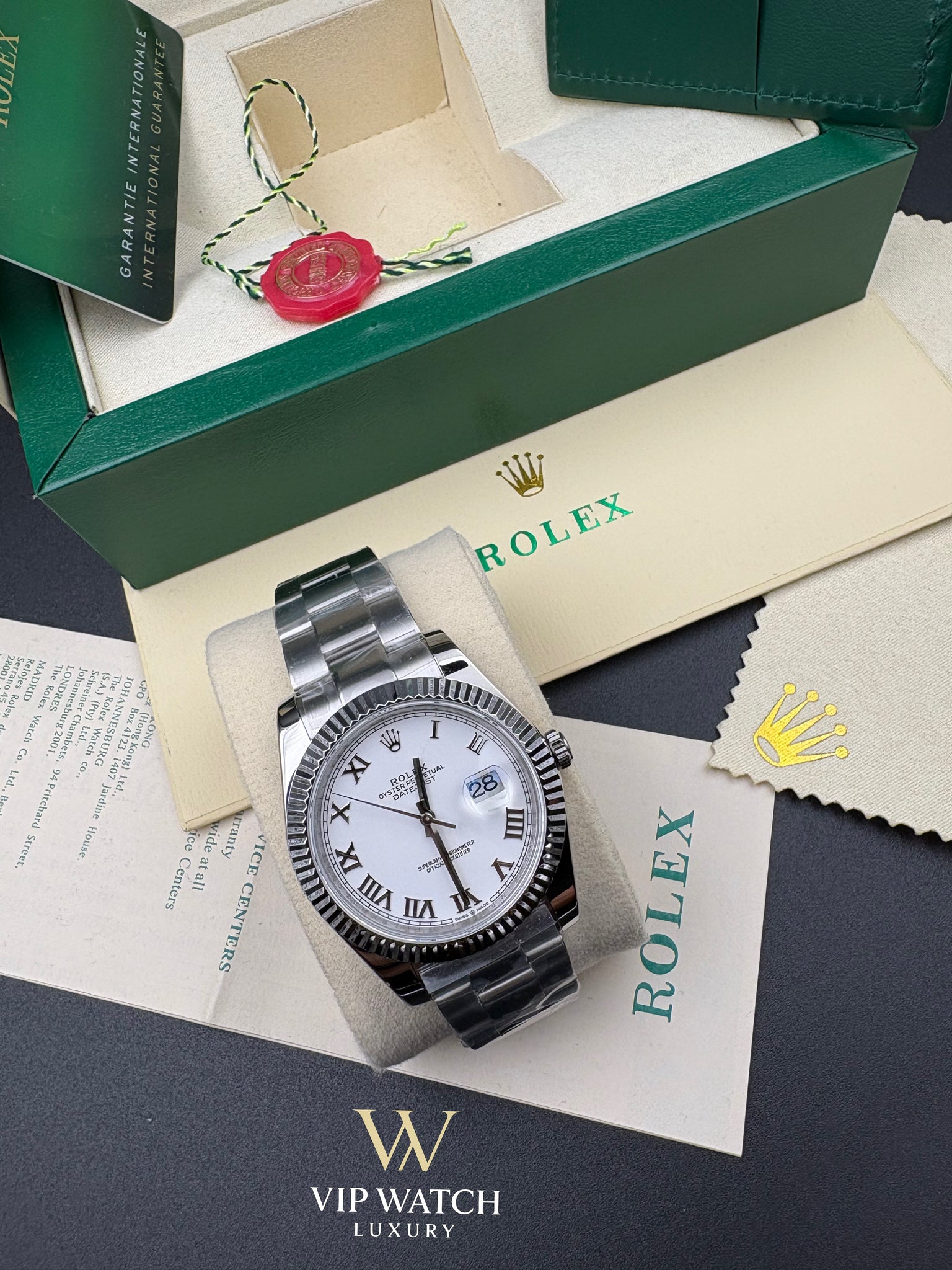 Rolex Datejust 41 Steel White Dial Roman Oyster
