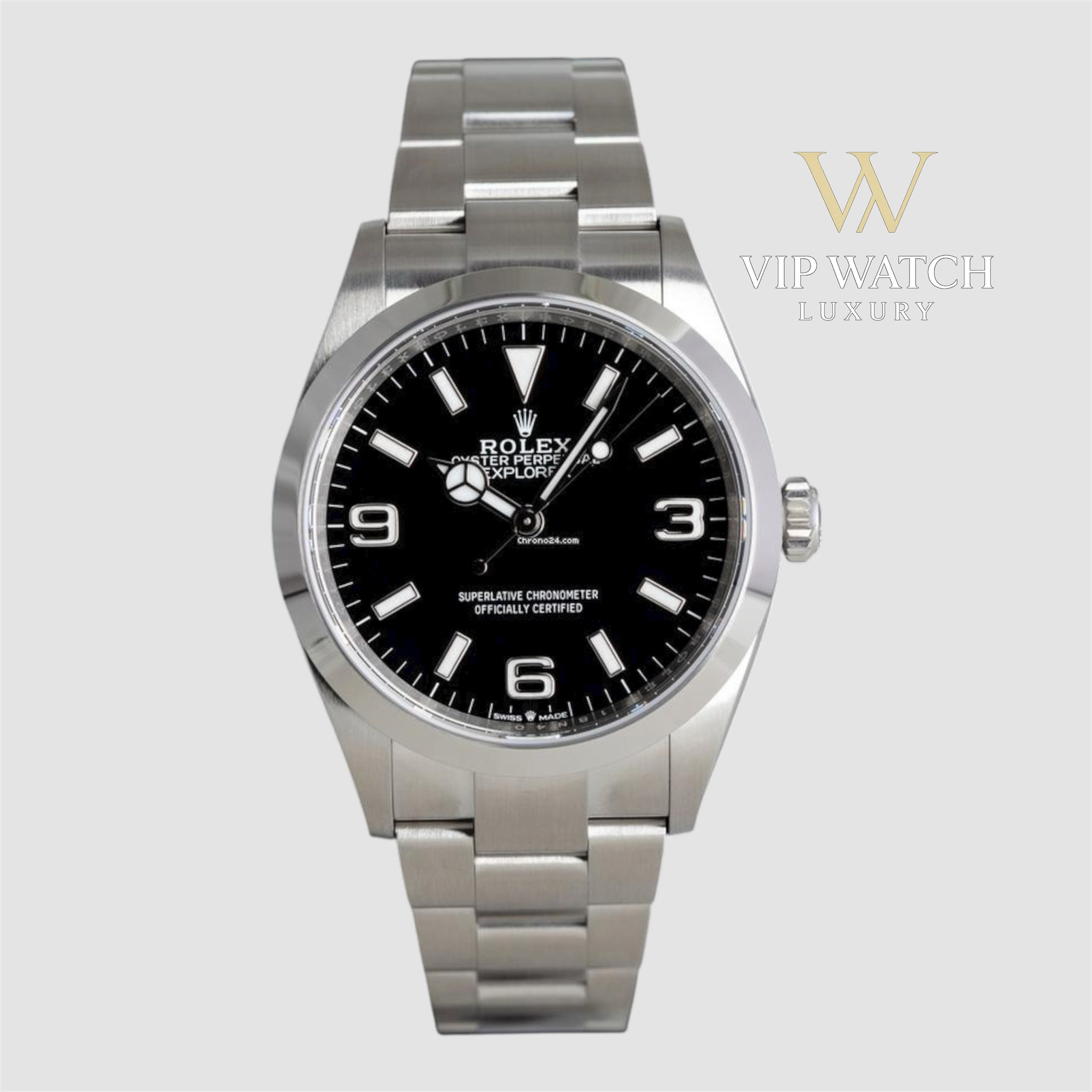 Rolex Explorer Steel Black Dial 39mm