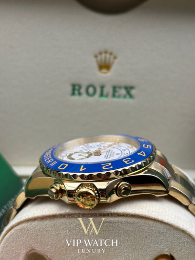 YACHT-MASTER II GOLD BLUE CERAMIC BEZEL 44MM