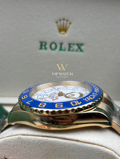 YACHT-MASTER II GOLD BLUE CERAMIC BEZEL 44MM