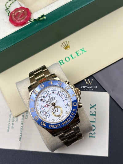 YACHT-MASTER II GOLD BLUE CERAMIC BEZEL 44MM