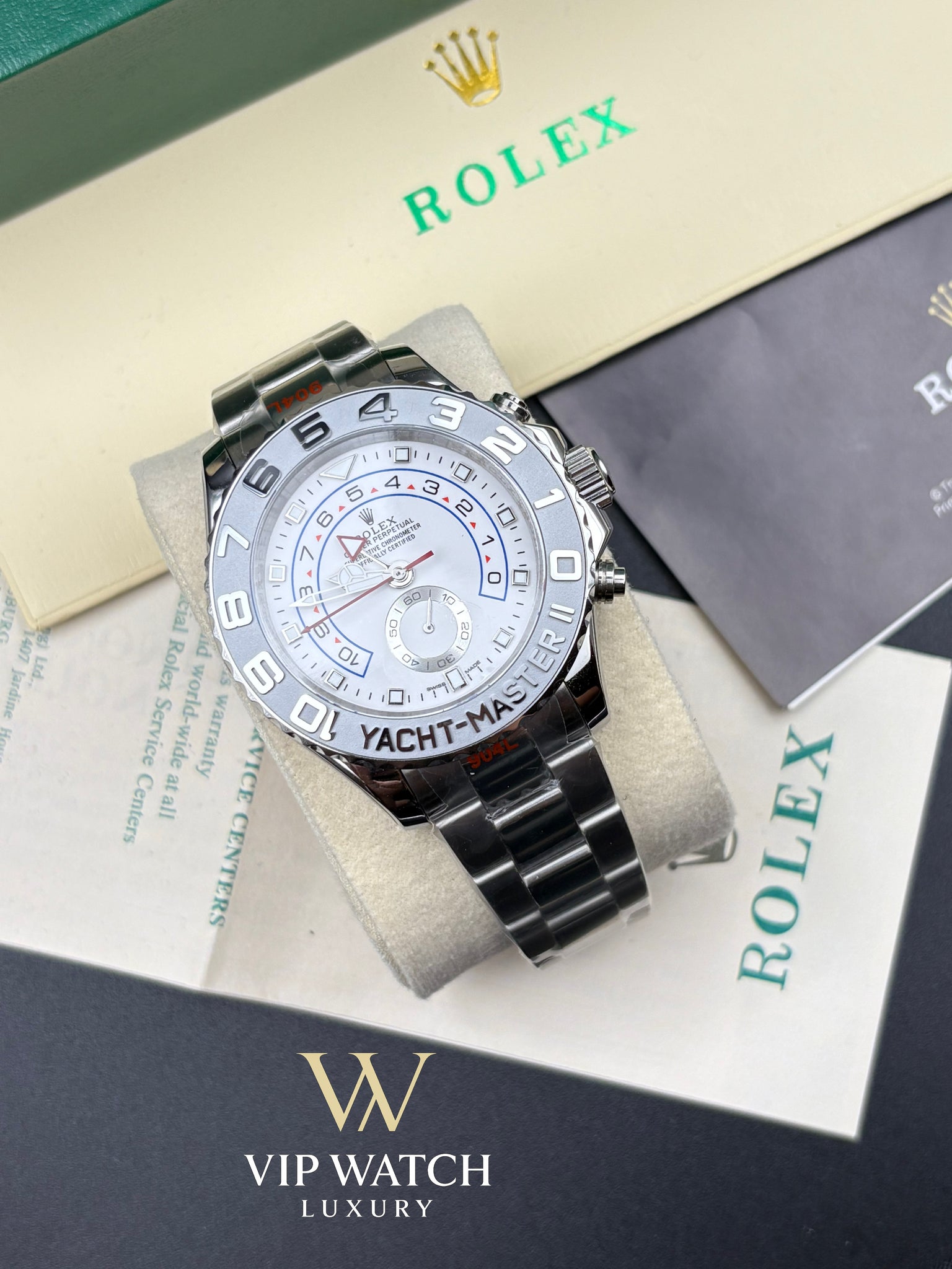 Yacht Master II Regatta Timer Steel Platinum 44mm