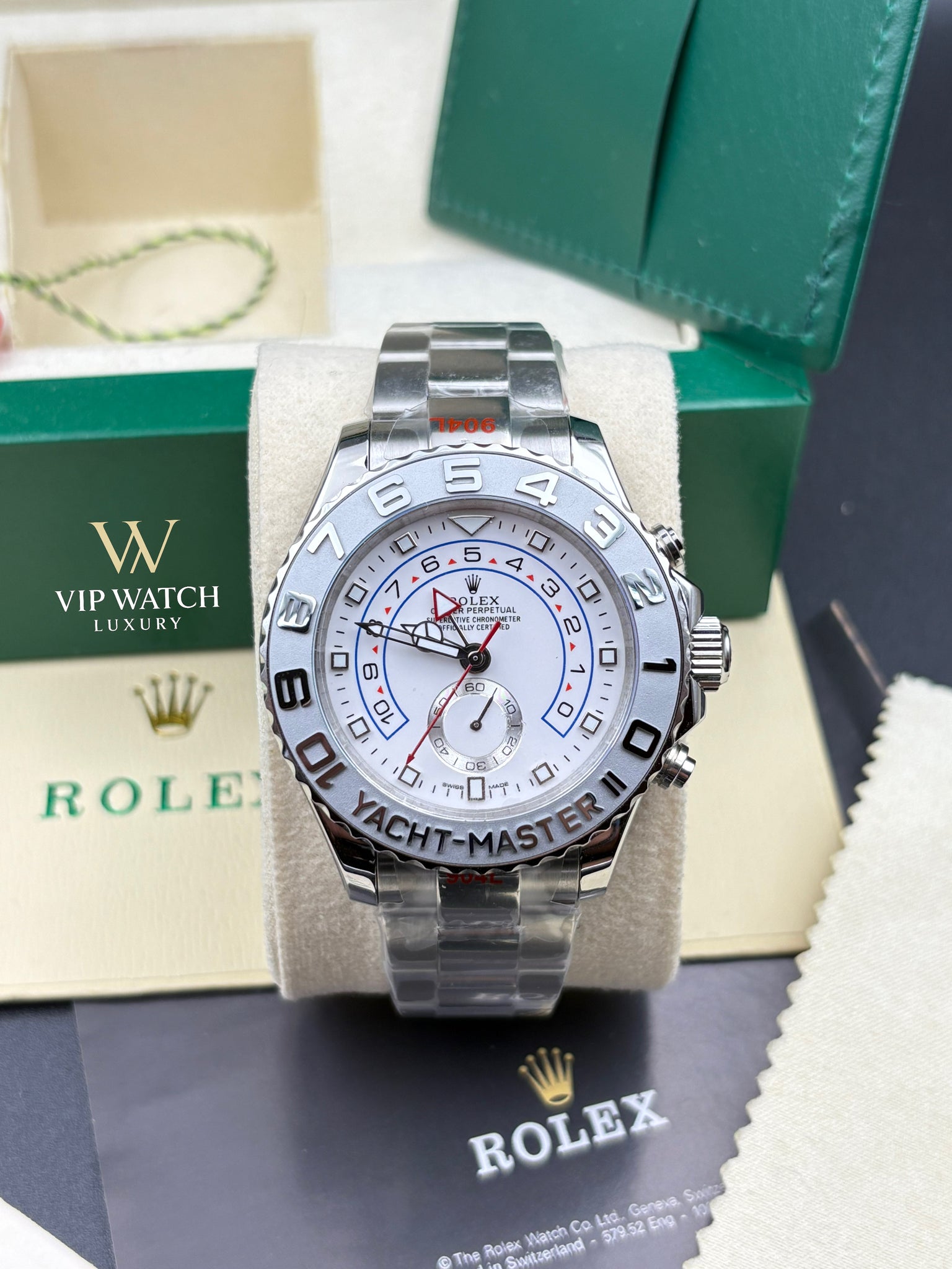 Yacht Master II Regatta Timer Steel Platinum 44mm