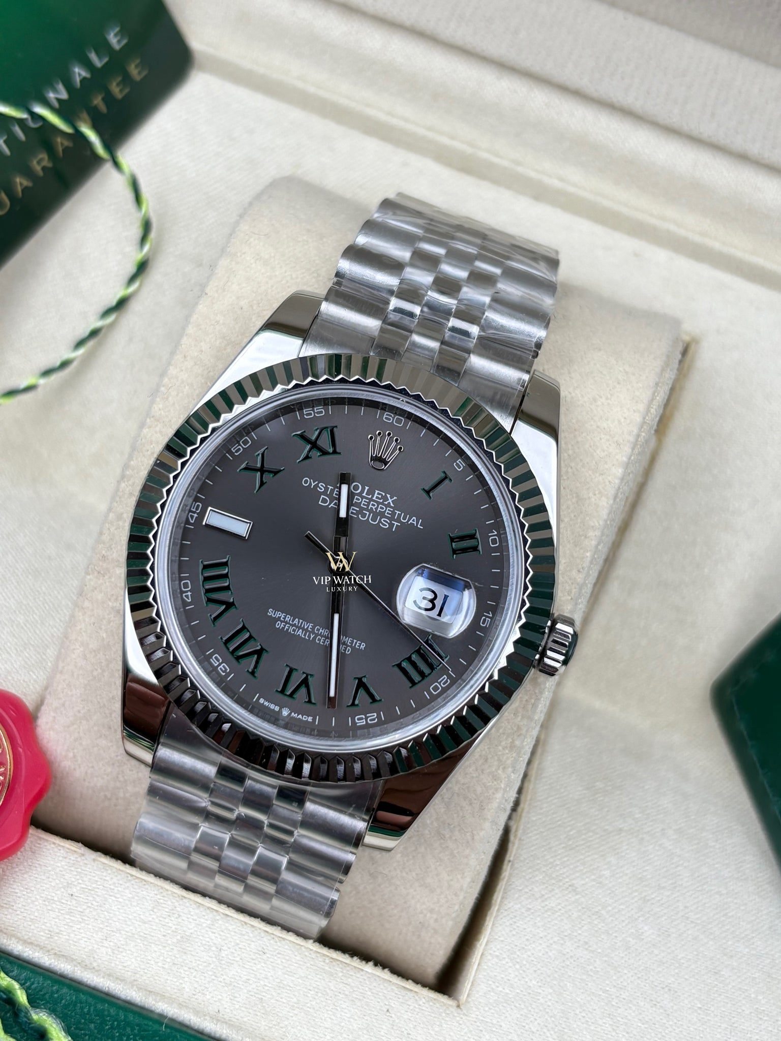 Rolex Datejust 41mm Wimbledon jubilee bracelet