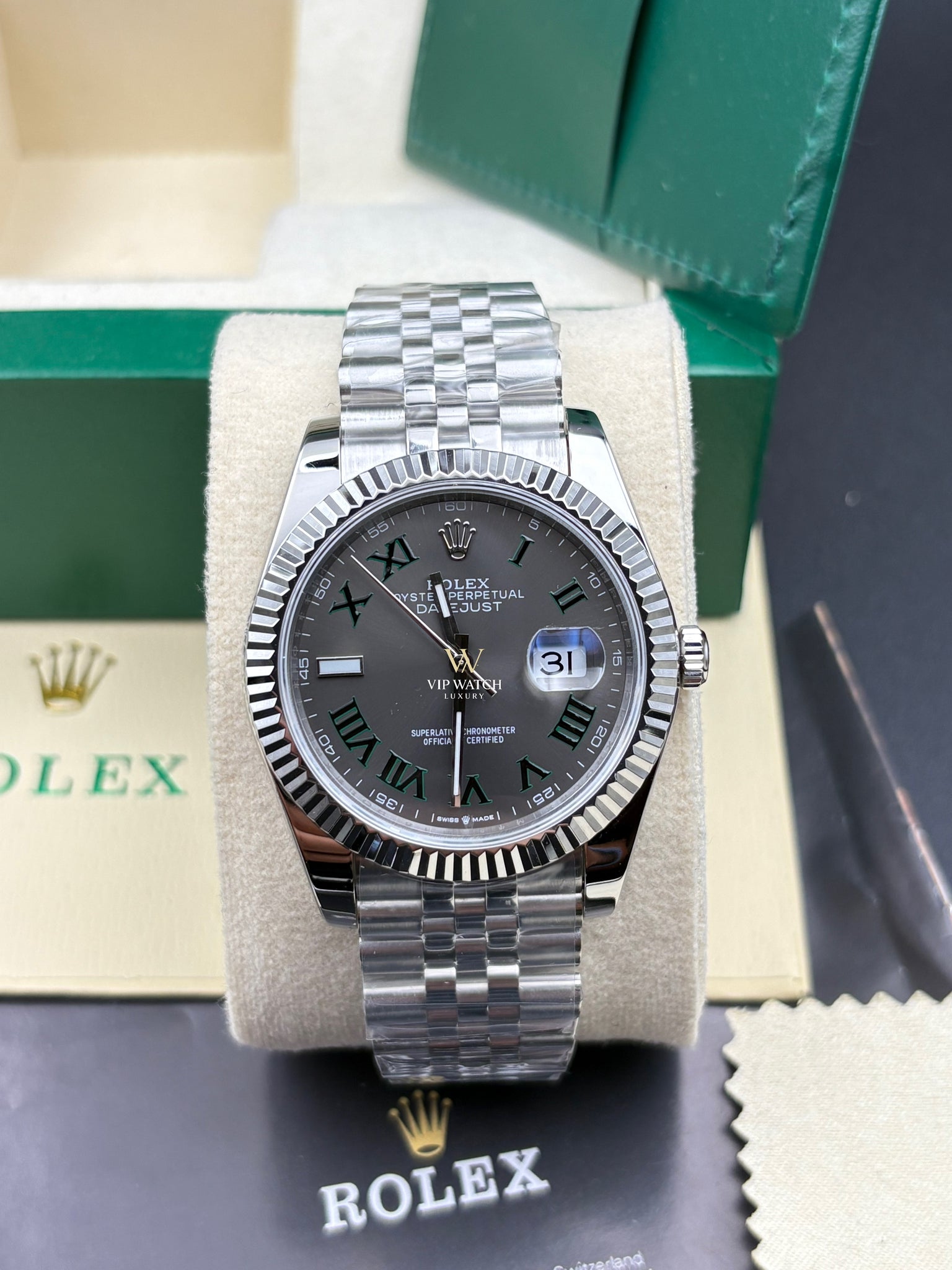 Rolex Datejust 41mm Wimbledon jubilee bracelet